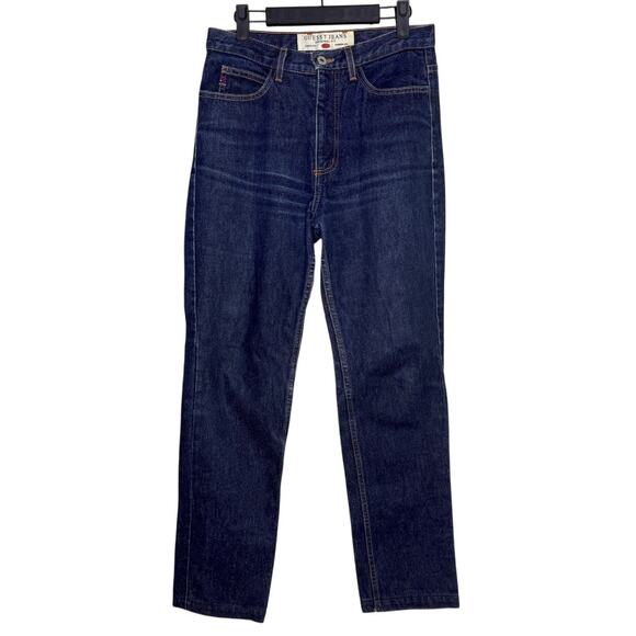 Guess Vintage Original Fit Classic Narrow Leg High Rise Denim Jean 29 Dark Wash - Picture 15 of 15